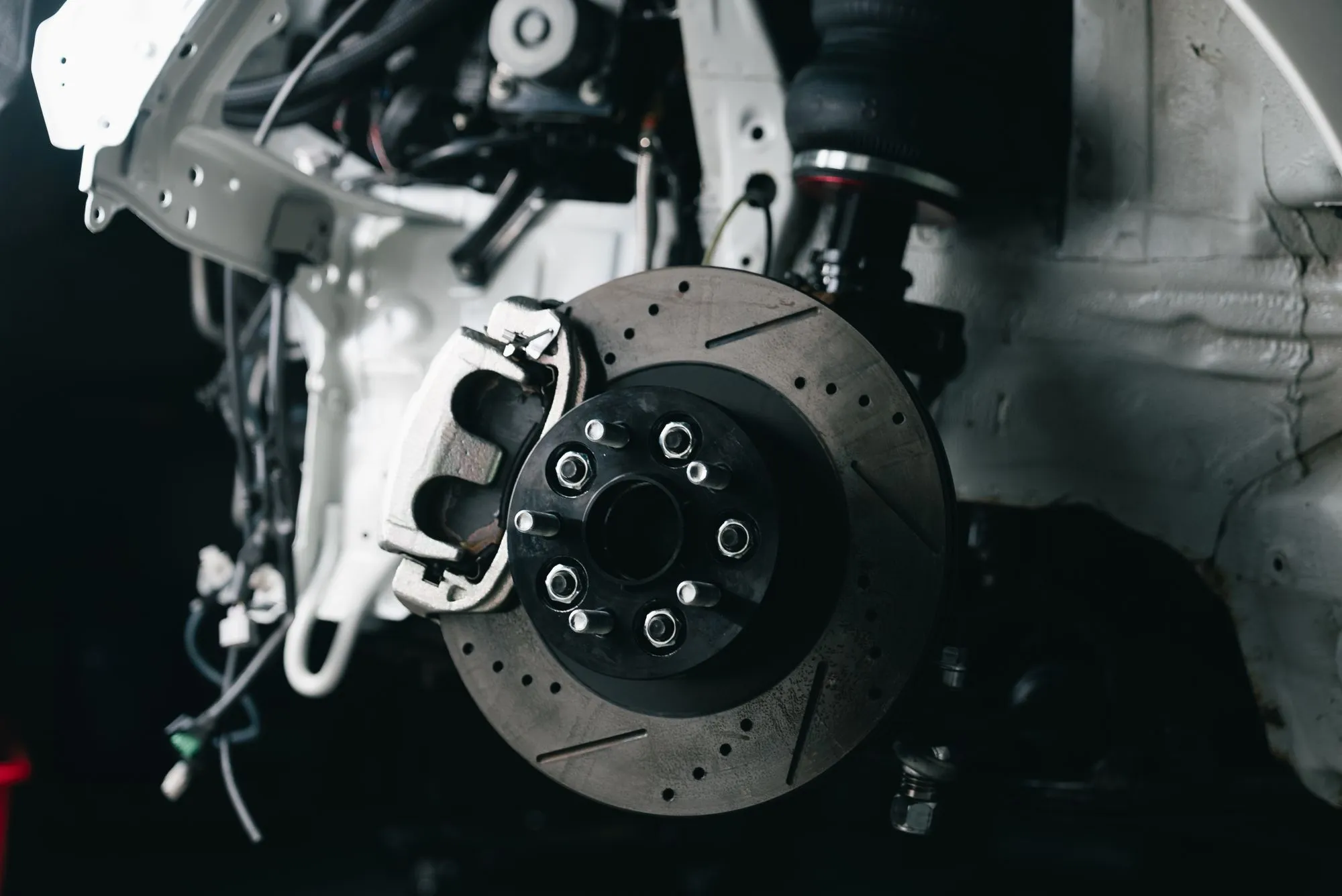 Photo documenting brake condition